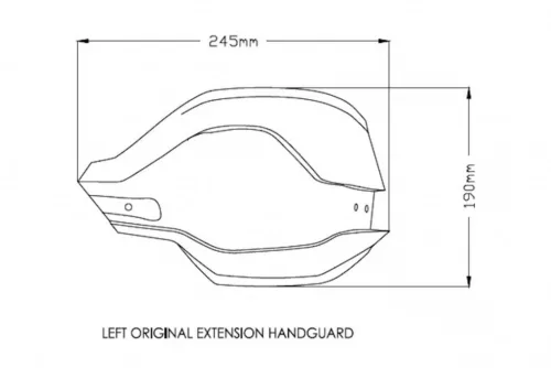 Protectii de maini PUIG EXTENSION 3763F dark fumuriu