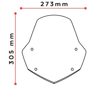 Windshield PUIG NEW. GEN SPORT 3767H smoke