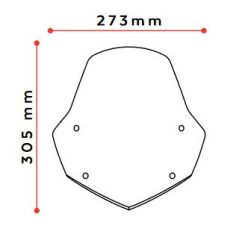 Windshield PUIG NEW. GEN SPORT 3767N Negru