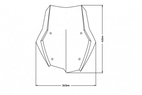 Windscreen PUIG TOURING 3769W transparent
