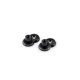 Adjustable footpegs relocation adaptors kit PUIG 3838N 20mm Negru