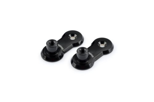 Adjustable footpegs relocation adaptors kit PUIG 3839N 40mm Negru