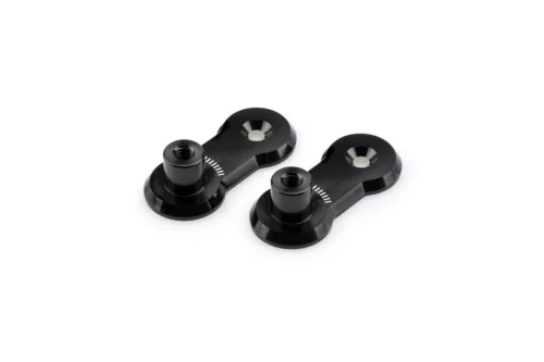 Adjustable Scarite relocation adaptors kit PUIG 3839N 40mm Negru