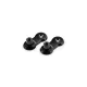Adjustable Scarite relocation adaptors kit PUIG 3839N 40mm Negru