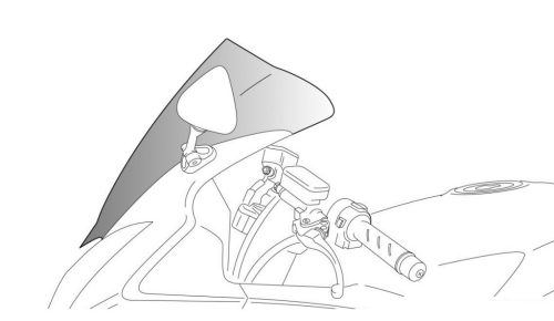 Windscreen PUIG RACING 4110H smoke