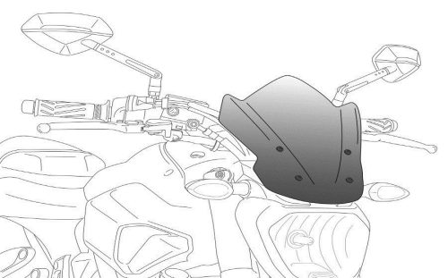 Windshield PUIG NEW. GEN SPORT 4119H smoke