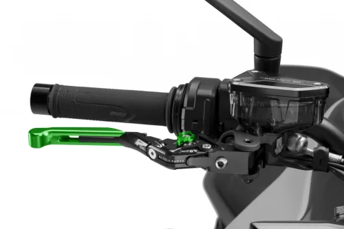 Maneta de frana fara adaptor PUIG 4.0 414VNV extendable folding green/green