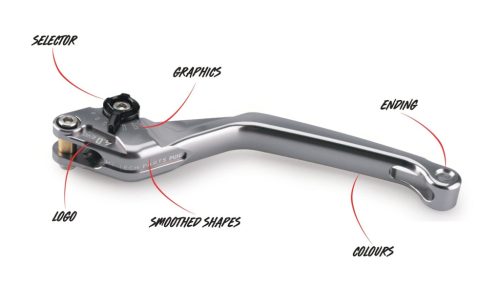 Maneta ambreiaj fara adaptor PUIG 4.0 4220NN lung negru/negru