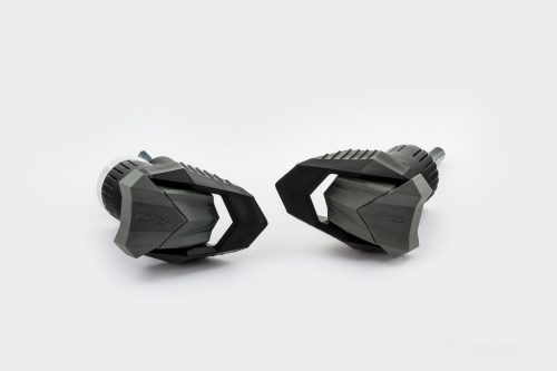 Frame sliders PUIG R19 4428N black with grey rubber