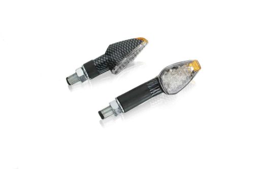Turn signals PUIG PEAK 4493C carbon look short, homologated