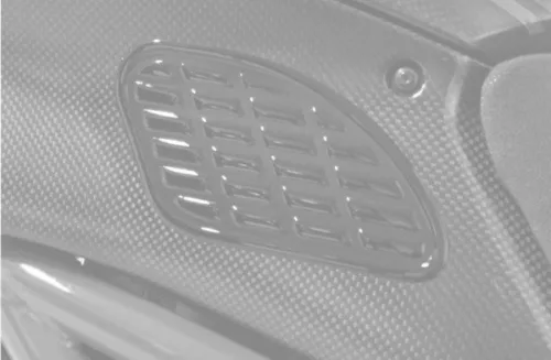 Sticker PUIG BUMPS 4557C carbon look 250 x 350 mm