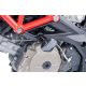 Frame sliders PUIG R12 4706N black with grey rubber