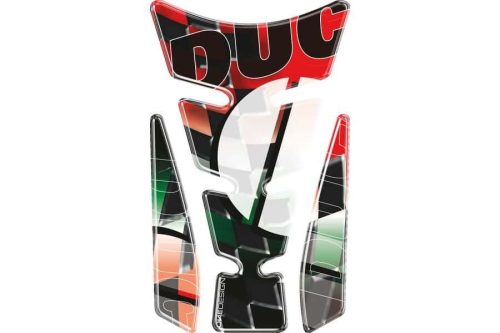 Tank pad PUIG WINGS 4719R Rosu with side part