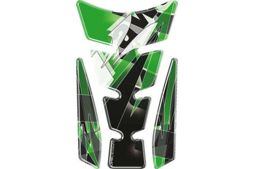 Tank pad PUIG WINGS 4720V verde with side part