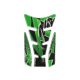 Tank pad PUIG WINGS 4721V verde with side part