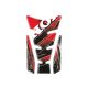 Tank pad PUIG WINGS 4785R Rosu with side part