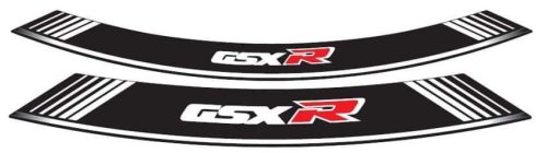 Rim strip PUIG GSXR 5525B white set of 8 rim strips