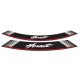 Rim strip PUIG HORNET 5526P argintiu set of 8 rim strips