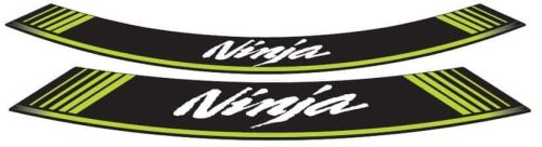 Rim strip PUIG NINJA 5528V verde set of 8 rim strips