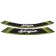 Rim strip PUIG NINJA 5528V verde set of 8 rim strips