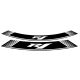 Rim strip PUIG R1 5529B white set of 8 rim strips