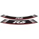 Rim strip PUIG R6 5530P argintiu set of 8 rim strips