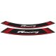 Rim strip PUIG RACING 5531R Rosu set of 8 rim strips