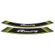 Rim strip PUIG RACING 5531V verde set of 8 rim strips