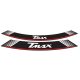 Rim strip PUIG T-MAX 5532P argintiu set of 8 rim strips