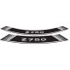 Rim strip PUIG Z750 5545B white set of 8 rim strips