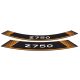 Rim strip PUIG Z750 5545T portocaliu set of 8 rim strips