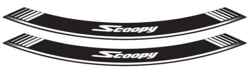 Rim strip PUIG SCOOPY 5559P argintiu set of 8 rim strips