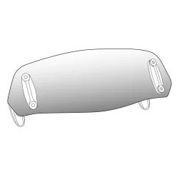   Multiadjustable visor PUIG 5852W fixed by Suruburi transparent