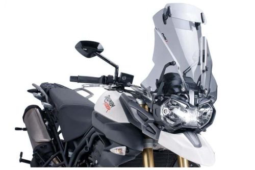 Windscreen PUIG TOURING WITH VISOR 5918H smoke