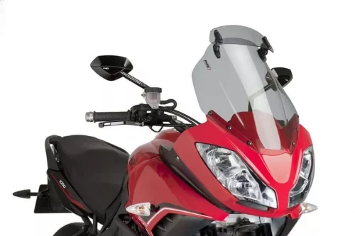 Parbriz PUIG TOURING WITH VISOR 5919H smoke pentru TRIUMPH Tiger 1050 2007-2013, TRIUMPH Tiger 1050 Sport 2013-2015