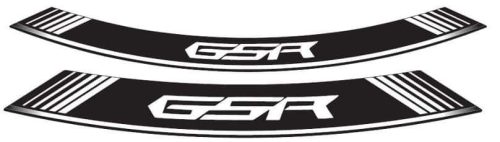 Rim strip PUIG GSR 5989B white set of 8 rim strips