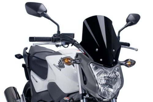 Windscreen PUIG RACING 5991N Negru