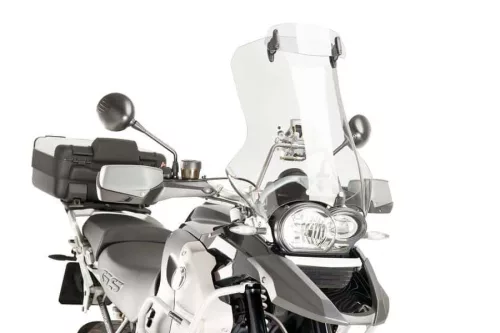 Multiadjustable visor PUIG 6007W fixed by Suruburi transparent