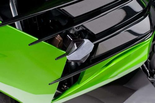 Frame sliders PUIG R12 6056N black with grey rubber