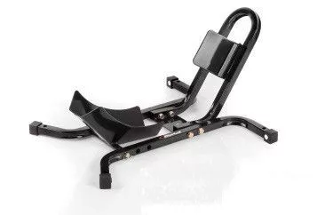Motorcycle stand PUIG Wheel lock wheel clamp for trailers 6071N Negru
