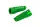 Footpegs without adapters PUIG RACING 6301V verde