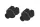 Footpeg adapters PUIG 6347N Negru