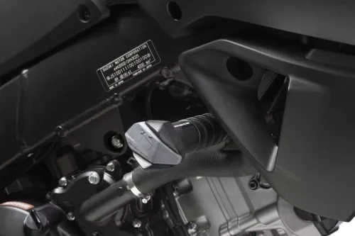 Frame sliders PUIG R12 6569N black with grey rubber