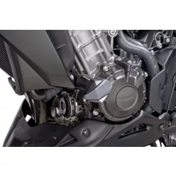 Frame sliders PUIG R12 7057N black with grey rubber