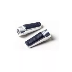   Footpegs without adapters PUIG SPORT 7318P argintiu with rubber