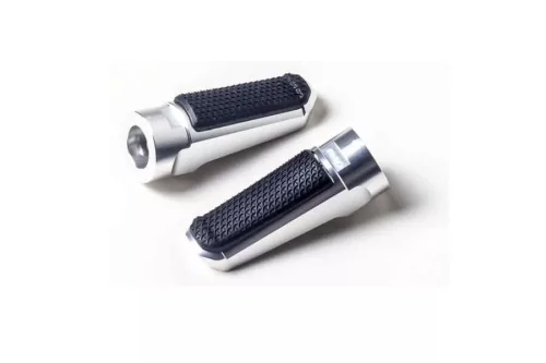 Footpegs without adapters PUIG SPORT 7318P argintiu with rubber