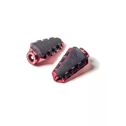 Footpegs without adapters PUIG TRAIL 7319R Rosu with rubber