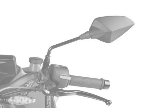 Oglinda retrovizoare PUIG RS1 70° FAIRING FITTING 7346C carbon look dreapta