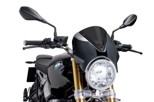 Windshield PUIG RETROVISION 7559F carbon look dark smoke
