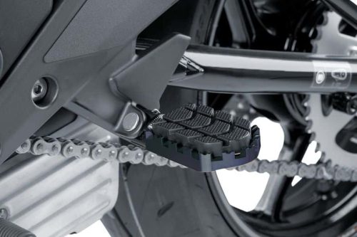 Footpegs without adapters PUIG ENDURO 7587N Negru with rubber